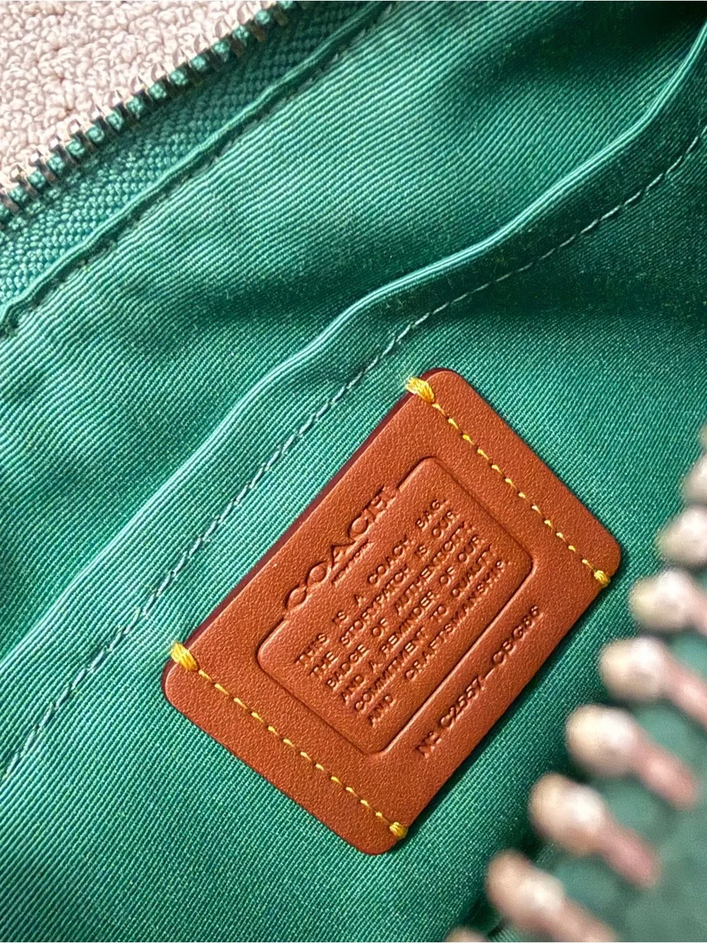 Coach Teri Shoulder Green Bag